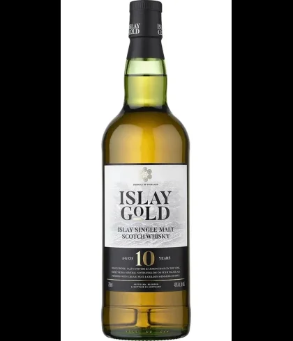 Fles Islay Gold 10 Years Old, whisky, op voorraad bij slijterij t Bockje in Bathmen