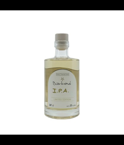 Eau de vie Twentse Ketels Bierbrand IPA, bij slijterij ’t Bockje in Bathmen