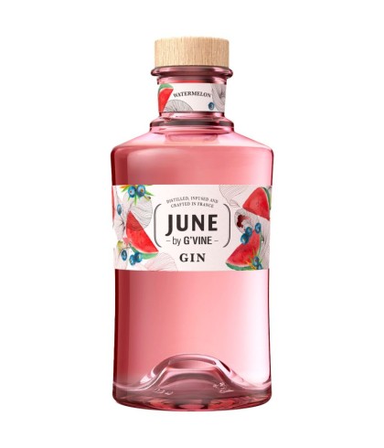 Fles G'Vine June Watermelon, gin, op voorraad bij slijterij ’t Bockje in Bathmen