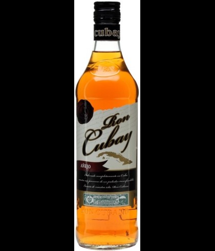 Fles Ron Cubay Añejo, rum, op voorraad bij slijterij t Bockje in Bathmen