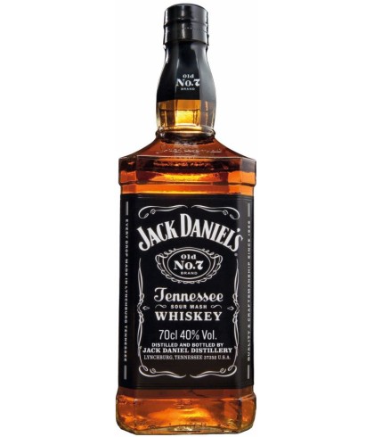 Fles Tennessee whiskey van Jack Daniel’s, op voorraad bij slijterij t Bockje in Bathmen