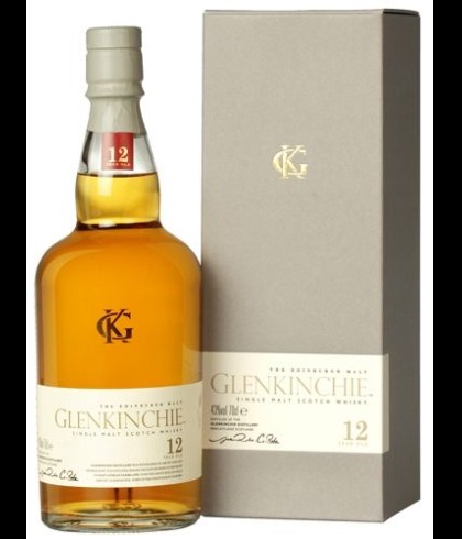 Fles Glenkinchie 12 Years Old, single malt whisky, op voorraad bij slijterij t Bockje in Bathmen