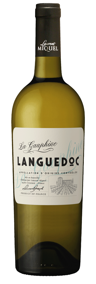 Fles Laurent Miquel Grands Terroirs La Gauphine Blanc, wijn, bij slijterij ’t Bockje in Bathmen