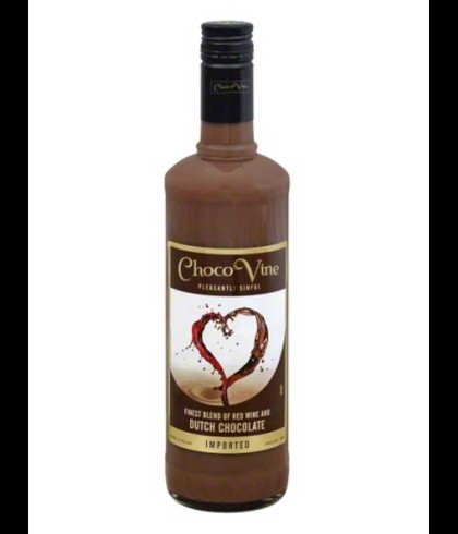 Fles ChocoVine chocolade wijn, wijn op voorraad bij slijterij t Bockje in Bathmen