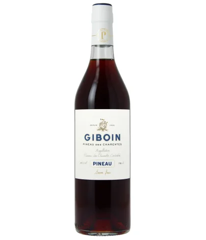 Fles Giboin Pineau Rouge van Giboin, bij slijterij ’t Bockje in Bathmen