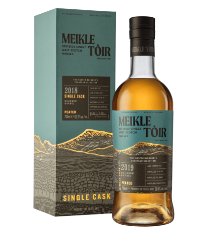 Fles Meikle Toir 8Y 2018 Bourbon Barrel Peated #6391, whisky, bij slijterij ’t Bockje in Bathmen