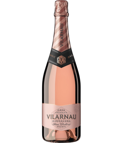 Fles Vilarnau Cava Brut Rosé, wijn op voorraad bij slijterij t Bockje in Bathmen