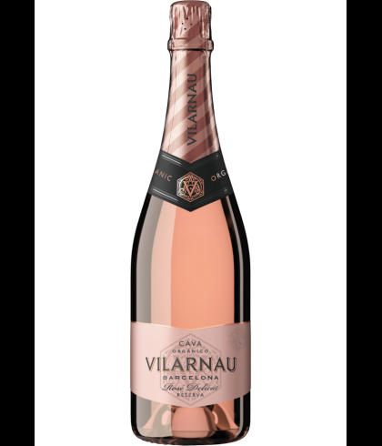 Fles Vilarnau Cava Brut Rosé, wijn op voorraad bij slijterij t Bockje in Bathmen