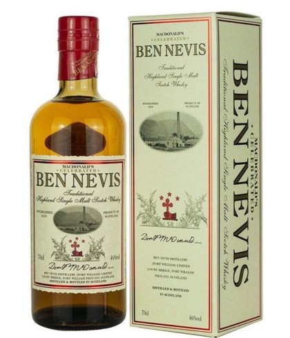 Fles Ben Nevis McDonald’s Traditional, single malt whisky, op voorraad bij slijterij t Bockje in Bathmen