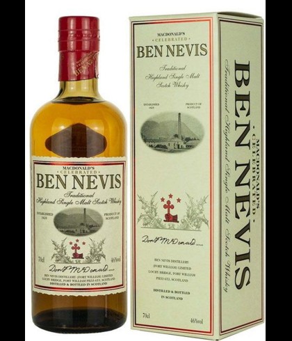 Fles Ben Nevis McDonald&rsquo;s Traditional, single malt whisky, op voorraad bij slijterij t Bockje in Bathmen