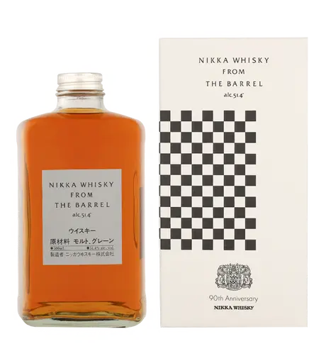 Fles Nikka From the Barrel 90th Anniversary, Japanse whisky van Nikka, op voorraad bij slijterij t Bockje in Bathmen