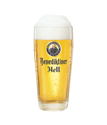 Glas Benediktiner Hell Bierglas 25 CL, bij slijterij ’t Bockje in Bathmen