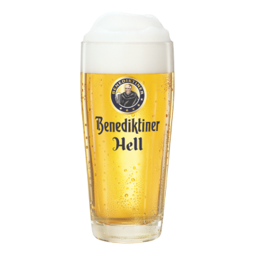 Benediktiner Hell Bierglas 25 CL