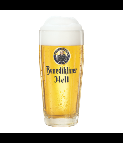 Glas Benediktiner Hell Bierglas 25 CL, bij slijterij ’t Bockje in Bathmen