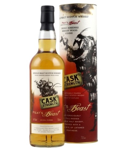 Fles Peat`s Beast PX Batch strength, whisky, op voorraad bij slijterij t Bockje in Bathmen