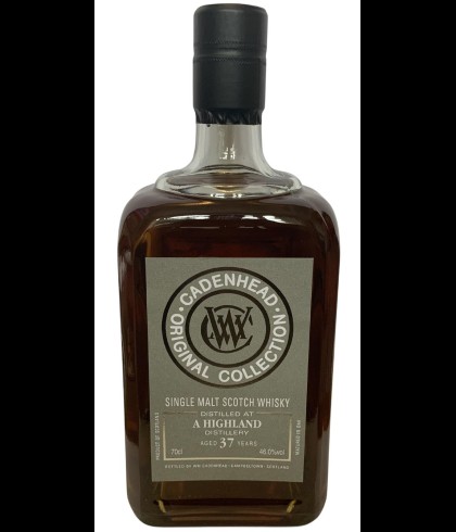 Fles Cadenhead&rsquo;s A Highland 37 Years Old, single malt whisky, op voorraad bij slijterij t Bockje in Bathmen
