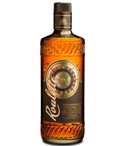 Fles Paul John Roulette, Indiase single malt whisky uit Goa, op voorraad bij slijterij t Bockje in Bathmen