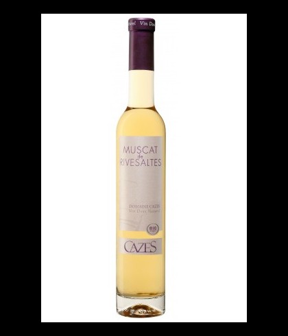 Fles Muscat de Rivesaltes Blanc, wijn, op voorraad bij slijterij t Bockje in Bathmen