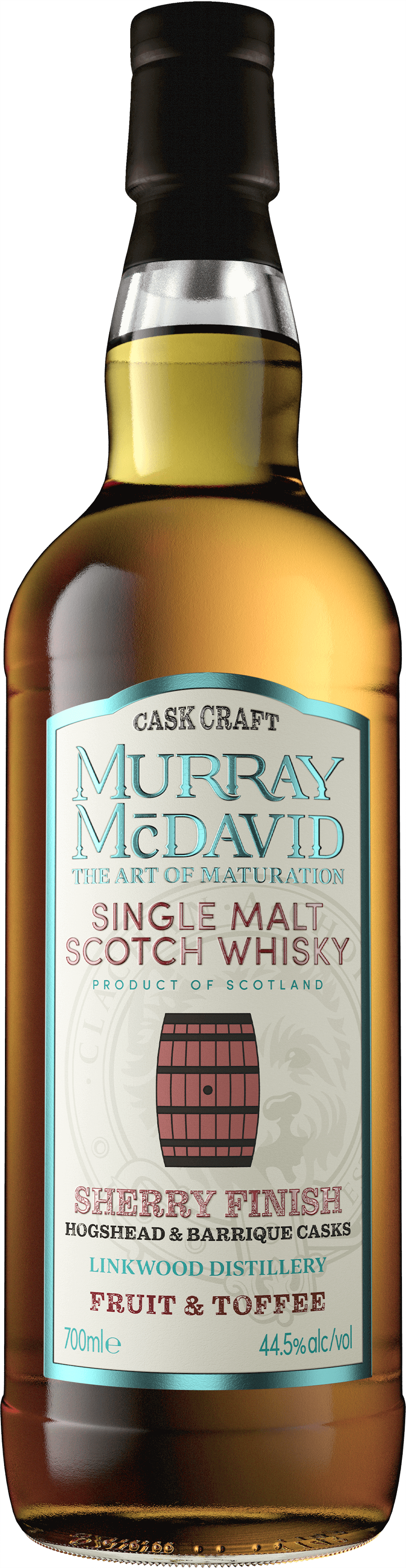 Fles Schotse whisky van bottelaar Murray McDavid, op voorraad bij slijterij t Bockje in Bathmen