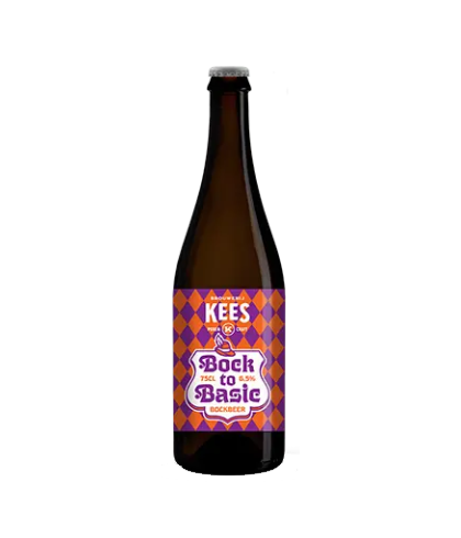 Fles Brouwerij Kees Bock to Basic Bockbeer, bier van Brouwerij Kees, bij slijterij t Bockje in Bathmen