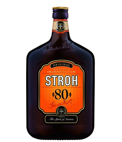 Fles Stroh 80%, rum, op voorraad bij slijterij t Bockje in Bathmen