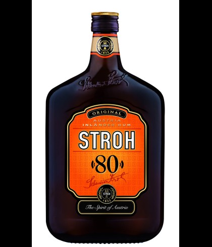 Fles Stroh 80%, rum, op voorraad bij slijterij t Bockje in Bathmen