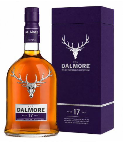 Fles The Dalmore 17 Years Old, single malt whisky, op voorraad bij slijterij t Bockje in Bathmen