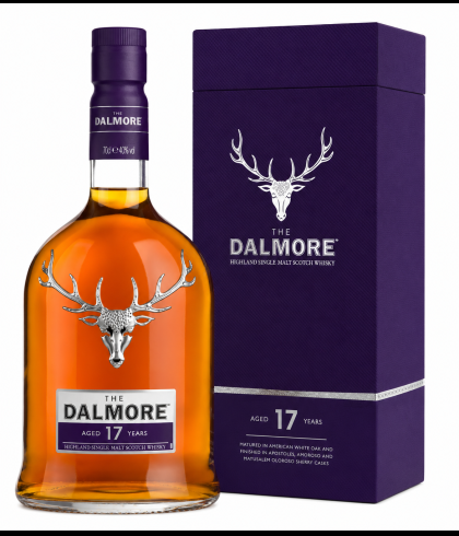 Fles The Dalmore 17 Years Old, single malt whisky, op voorraad bij slijterij t Bockje in Bathmen