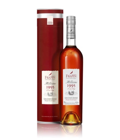 Cognac Frapin Cognac Grande Champagne Millésime 25-Years-Old 1995 van Frapin, bij slijterij ’t Bockje in Bathmen
