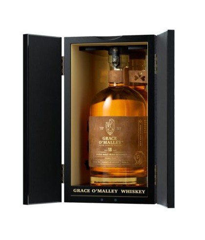 Fles Grace O’Malley 18 Years Old Port Cask, single malt whisky, op voorraad bij slijterij t Bockje in Bathmen