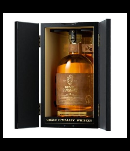 Fles Grace O’Malley 18 Years Old Port Cask, single malt whisky, op voorraad bij slijterij t Bockje in Bathmen