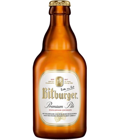 Bitburger pils fles 33cl., bier bij slijterij t Bockje in Bathmen