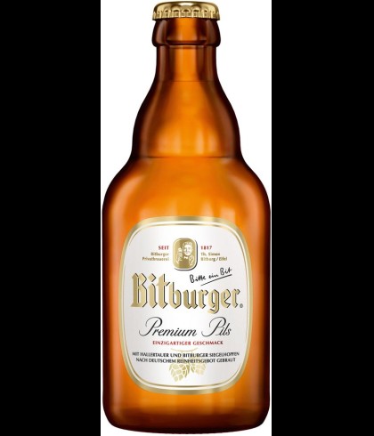 Bitburger pils fles 33cl., bier bij slijterij t Bockje in Bathmen