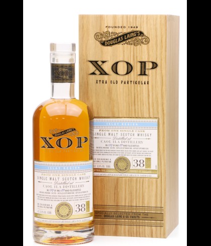 Fles Caol Ila XOP 38 Years Old 1980, Schotse whisky uit de XOP-reeks van Douglas Laing, op voorraad bij slijterij t Bockje in Bathmen