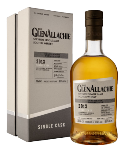 Fles GlenAllachie 2013 Virgin Oak Single Cask 12Y, single malt whisky, op voorraad bij slijterij t Bockje in Bathmen