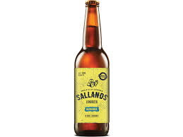 Fles Sallands Landbier blond, bier van Sallands, op voorraad bij slijterij ’t Bockje in Bathmen
