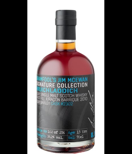 Fles Dramfool Bruichladdich 8.1 13 Years Old 2010, single malt whisky, op voorraad bij slijterij t Bockje in Bathmen