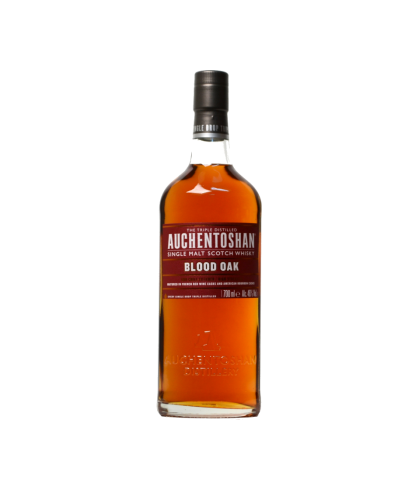 Fles Auchentoshan Blood Oak, single malt whisky, op voorraad bij slijterij t Bockje in Bathmen