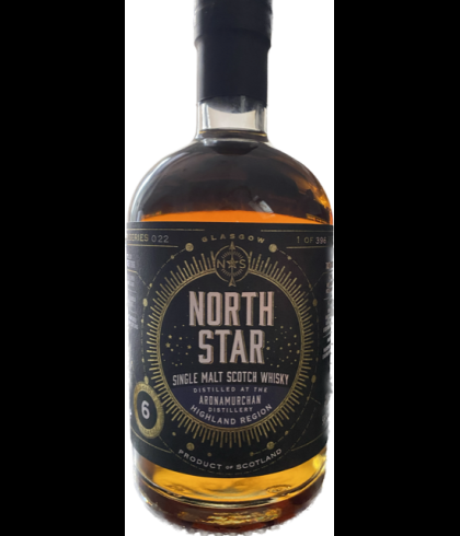 Fles North Star Ardnamurchan 6 Years Old, single malt whisky, op voorraad bij slijterij t Bockje in Bathmen