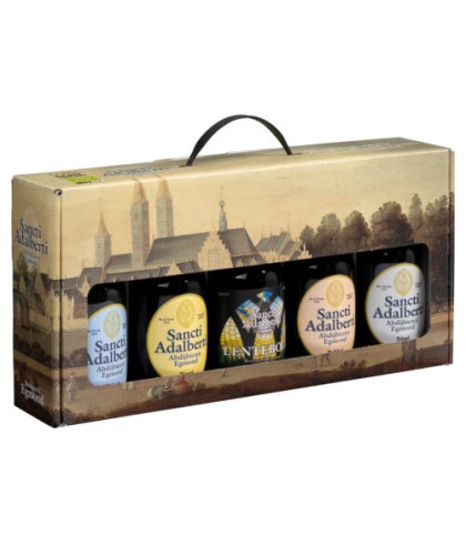 Geschenk Sancti Adalberti Geschenkverpakking 5x33cl, bij slijterij ’t Bockje in Bathmen