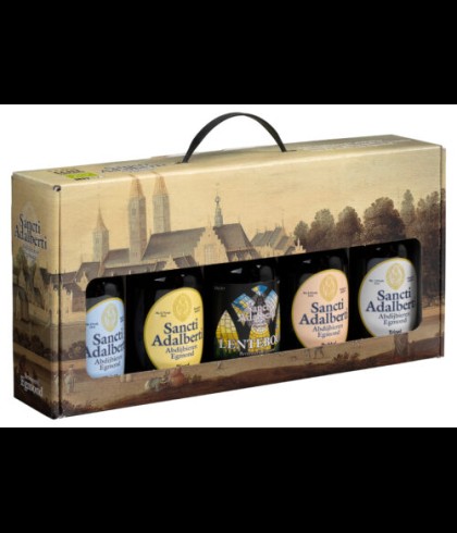 Geschenk Sancti Adalberti Geschenkverpakking 5x33cl, bij slijterij ’t Bockje in Bathmen