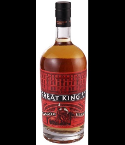 Fles Great King's Glasgow Blend, whisky, op voorraad bij slijterij t Bockje in Bathmen