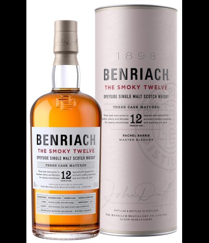 Fles Benriach The Smoky Twelve, single malt whisky, op voorraad bij slijterij t Bockje in Bathmen
