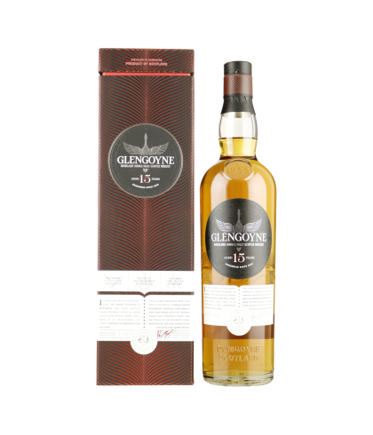 Fles Glengoyne 15 Years Old, single malt whisky, op voorraad bij slijterij t Bockje in Bathmen