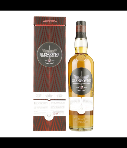 Fles Glengoyne 15 Years Old, single malt whisky, op voorraad bij slijterij t Bockje in Bathmen