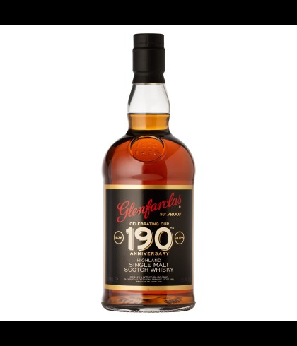 Fles Glenfarclas 190th Anniversary, whisky, op voorraad bij slijterij ’t Bockje in Bathmen