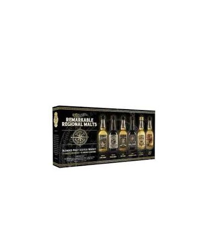 Flasche Douglas Laing's Remarkable Regional Malts Giftbox 6x 5cl, Whisky
