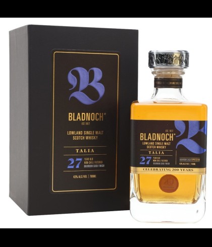 Fles Bladnoch 27 Years Old Talia, single malt whisky, op voorraad bij slijterij t Bockje in Bathmen