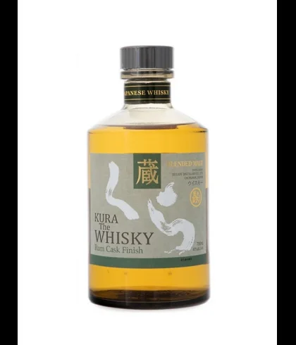 Fles Kura The Whisky Rum Cask Finish, whisky, op voorraad bij slijterij t Bockje in Bathmen