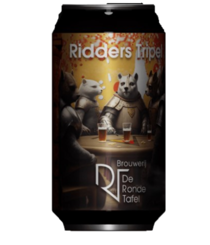 Fles Ridders Tripel, bier van Ridders, bij slijterij t Bockje in Bathmen